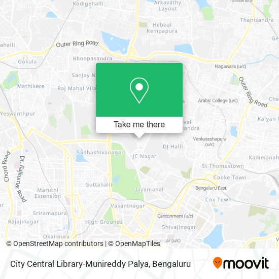 City Central Library-Munireddy Palya map