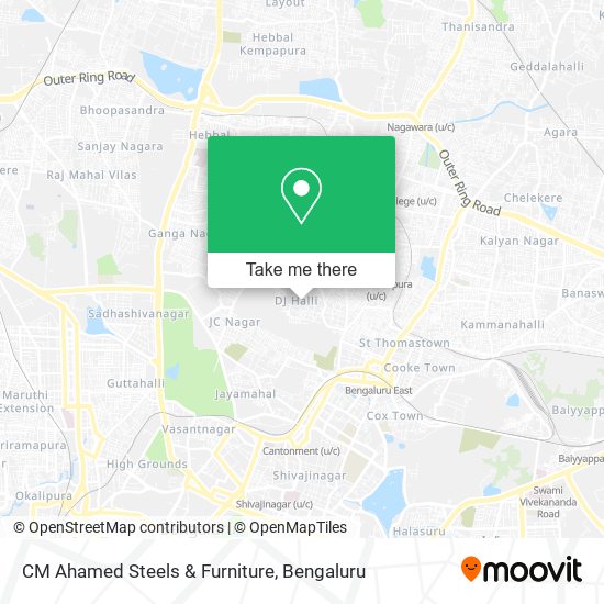 CM Ahamed Steels & Furniture map