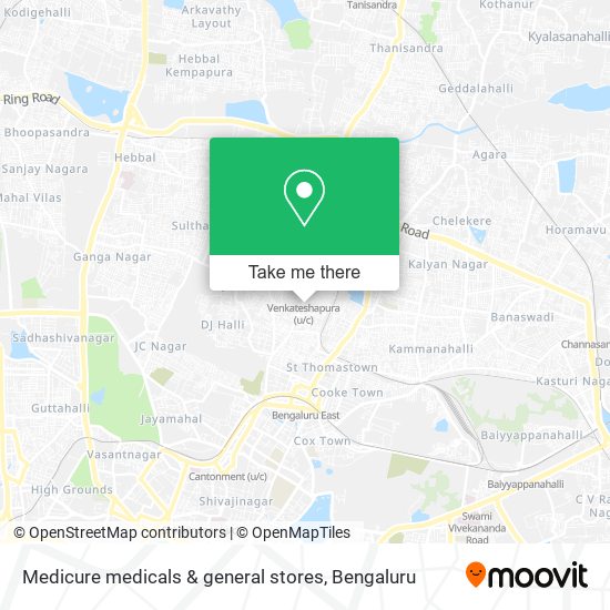 Medicure medicals & general stores map