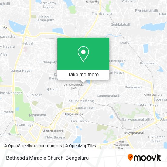 Bethesda Miracle Church map