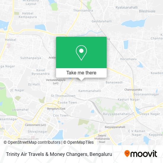 Trinity Air Travels & Money Changers map