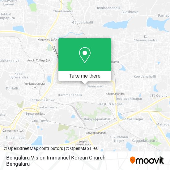 Bengaluru Vision Immanuel Korean Church map