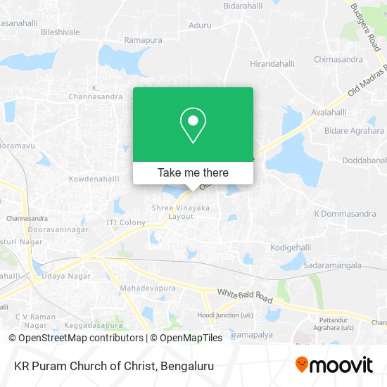 KR Puram Church of Christ map