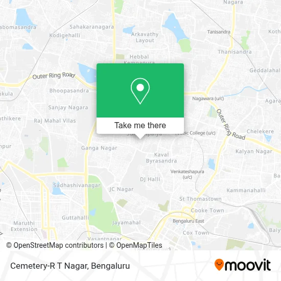 Cemetery-R T Nagar map