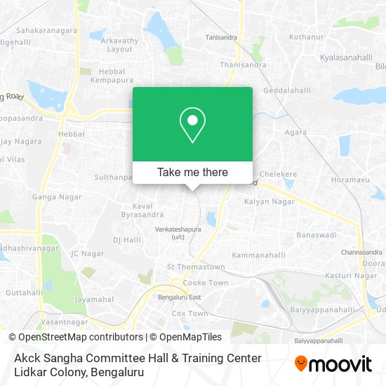 Akck Sangha Committee Hall & Training Center Lidkar Colony map