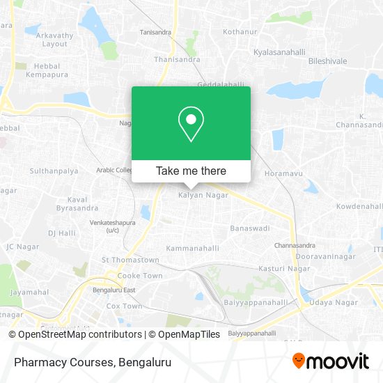 Pharmacy Courses map