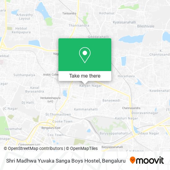 Shri Madhwa Yuvaka Sanga Boys Hostel map