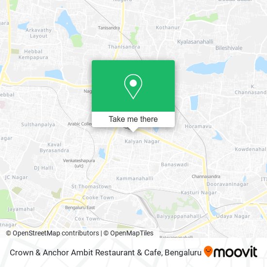 Crown & Anchor Ambit Restaurant & Cafe map