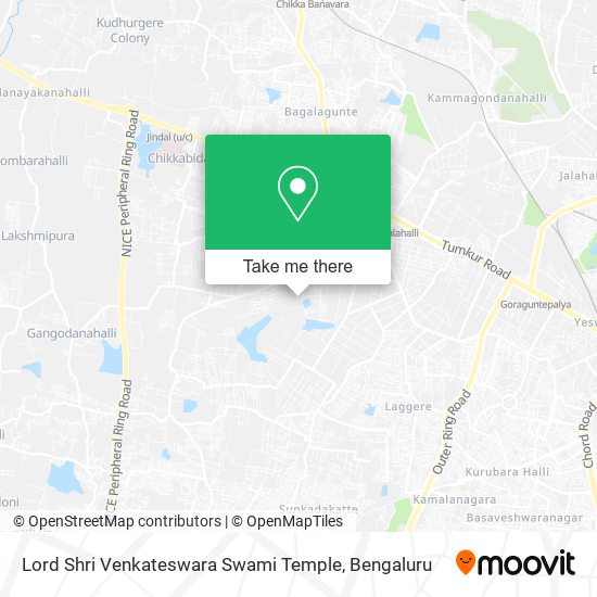 Lord Shri Venkateswara Swami Temple map