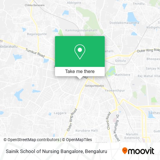 Sainik School of Nursing Bangalore map