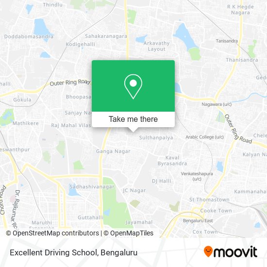 Excellent Driving School map