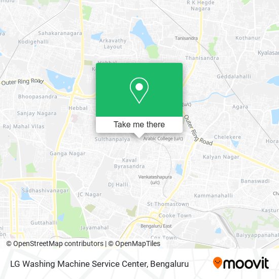 LG Washing Machine Service Center map