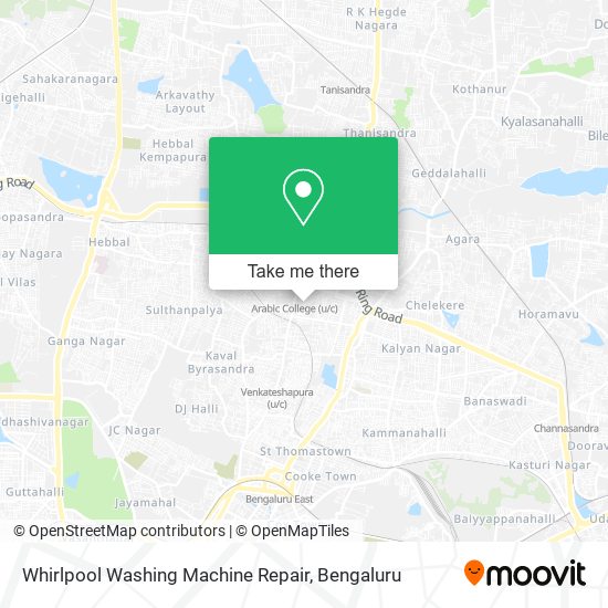 Whirlpool Washing Machine Repair map