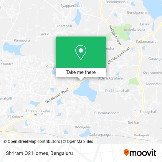 Shriram O2 Homes map