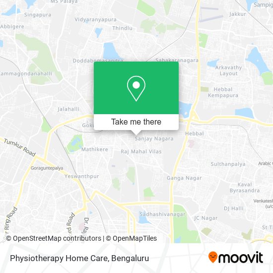 Physiotherapy Home Care map