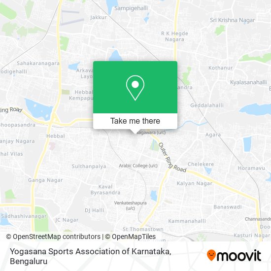 Yogasana Sports Association of Karnataka map