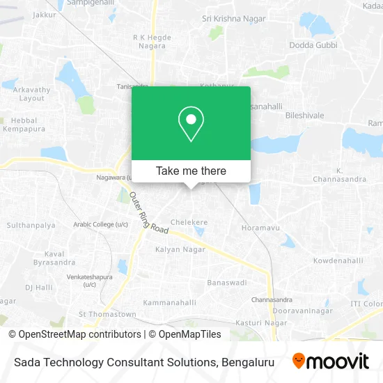 Sada Technology Consultant Solutions map
