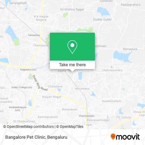 Bangalore Pet Clinic map