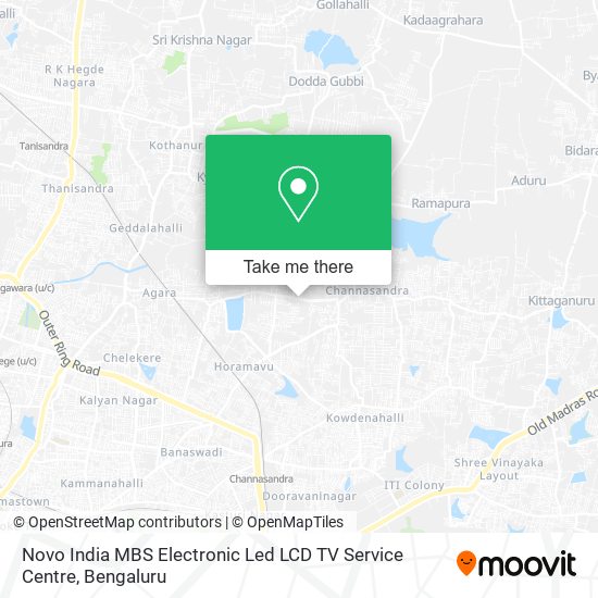 Novo India MBS Electronic Led LCD TV Service Centre map