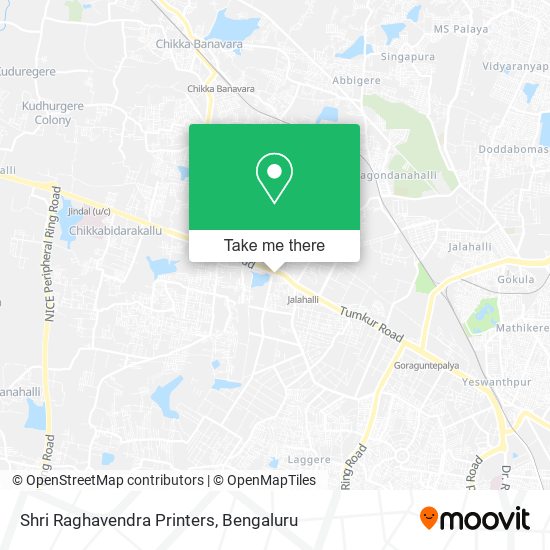 Shri Raghavendra Printers map