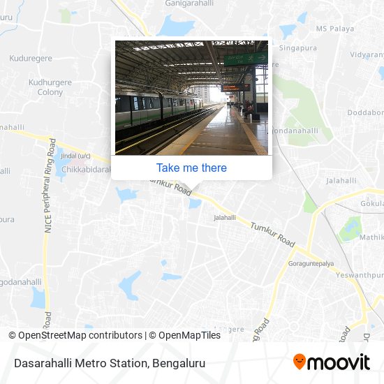 Dasarahalli Metro Station map
