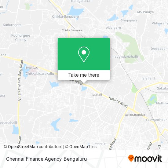 Chennai Finance Agency map