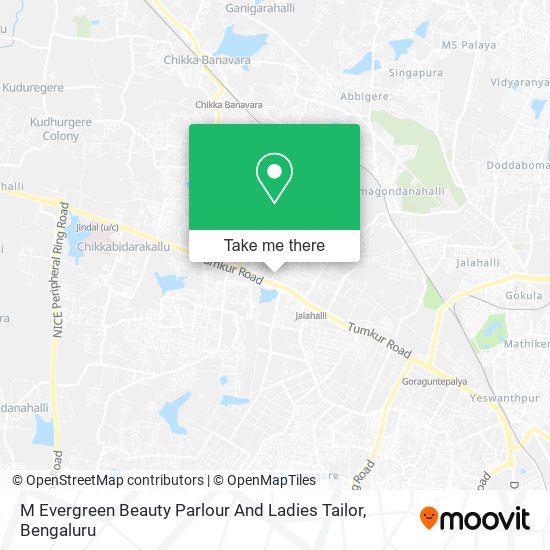 M Evergreen Beauty Parlour And Ladies Tailor map