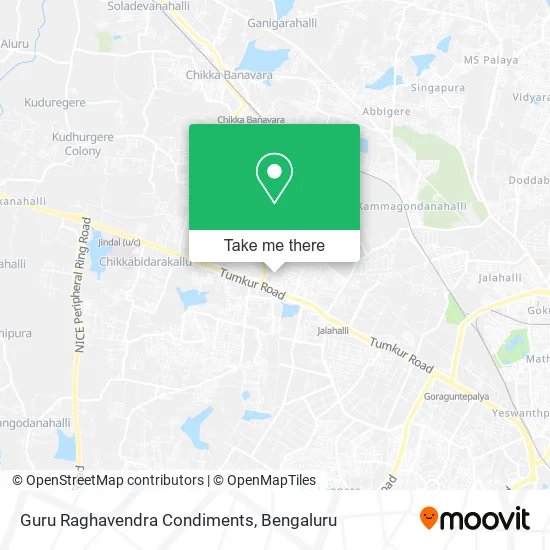 Guru Raghavendra Condiments map