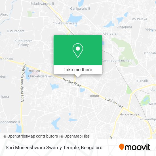 Shri Muneeshwara Swamy Temple map