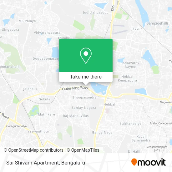 Sai Shivam Apartment map