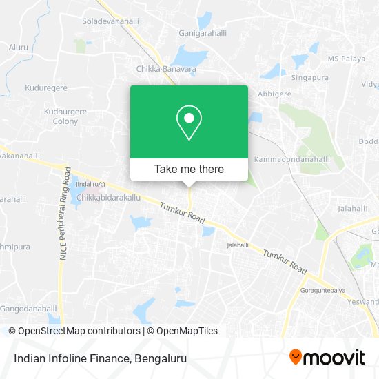 Indian Infoline Finance map