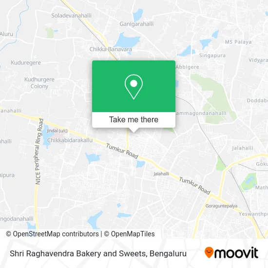Shri Raghavendra Bakery and Sweets map
