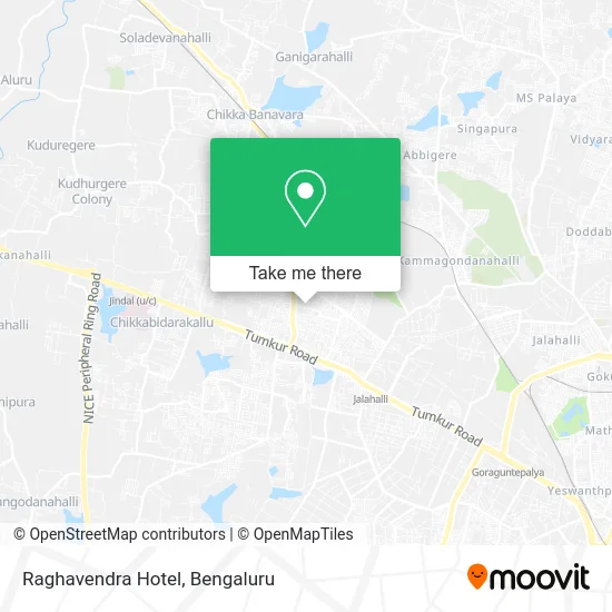Raghavendra Hotel map