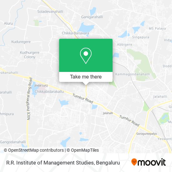 R.R. Institute of Management Studies map