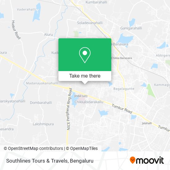Southlines Tours & Travels map