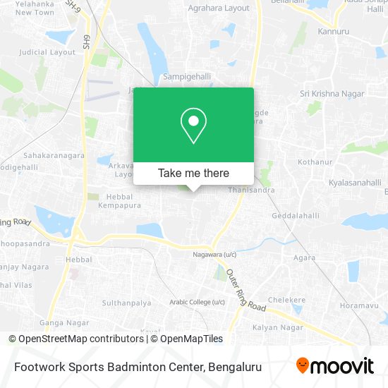 Footwork Sports Badminton Center map