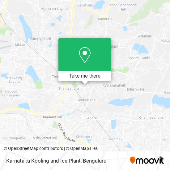 Karnataka Kooling and Ice Plant map