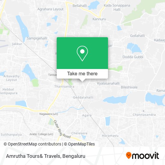 Amrutha Tours& Travels map