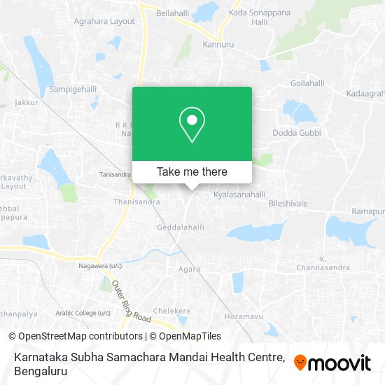 Karnataka Subha Samachara Mandai Health Centre map