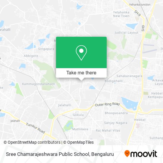 Sree Chamarajeshwara Public School map