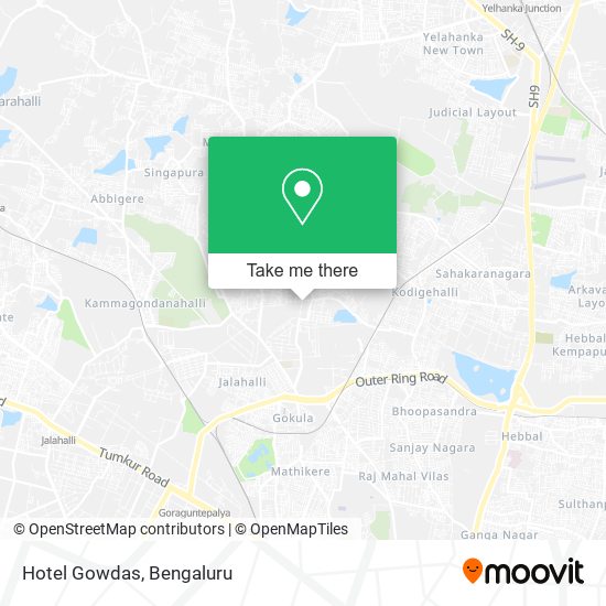 Hotel Gowdas map