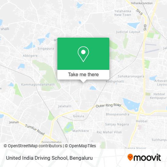 United India Driving School map