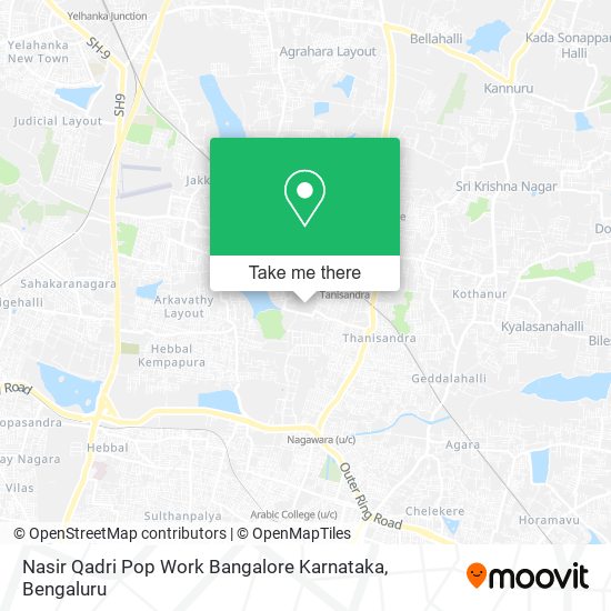 Nasir Qadri Pop Work Bangalore Karnataka map