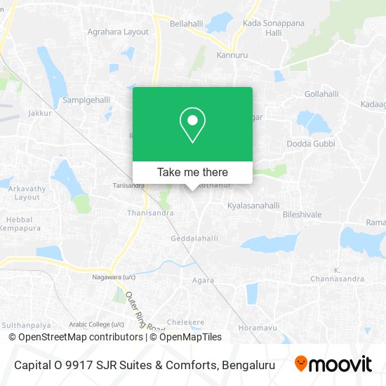 Capital O 9917 SJR Suites & Comforts map