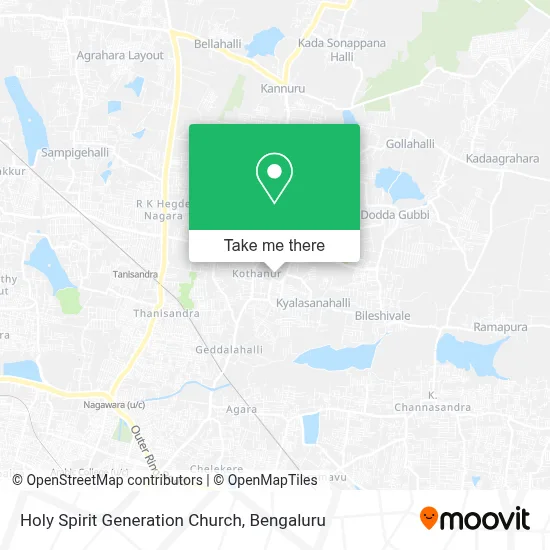 Holy Spirit Generation Church map