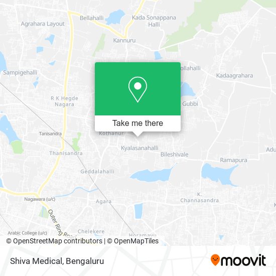 Shiva Medical map