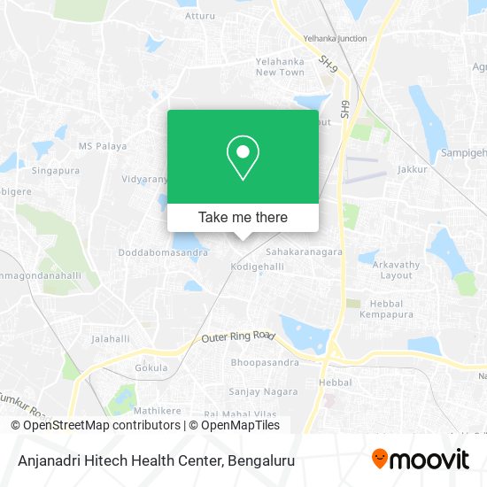 Anjanadri Hitech Health Center map