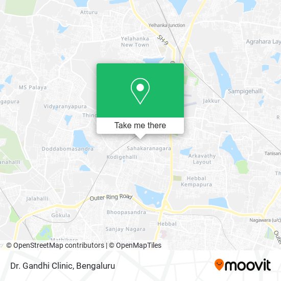 Dr. Gandhi Clinic map