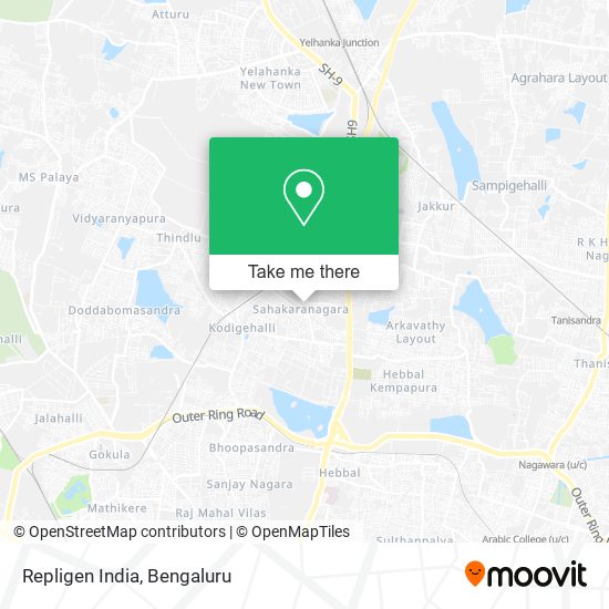 Repligen India map