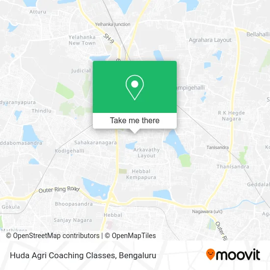 Huda Agri Coaching Classes map